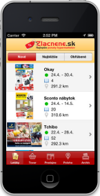 Mobilná aplikácia Zlacnene.sk
